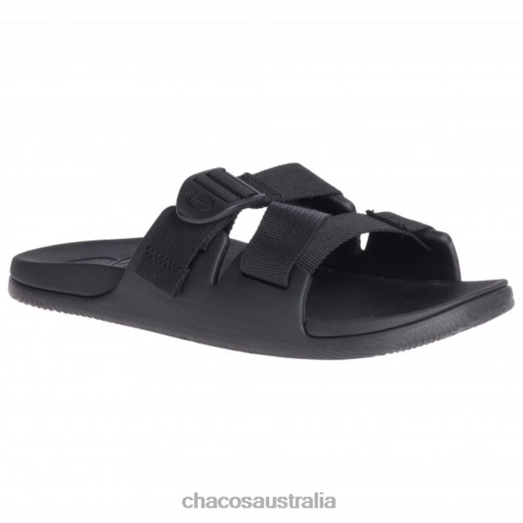 Women's Chillos Slide-Sandals Chacos Black Chaco HP26H511 Unisex