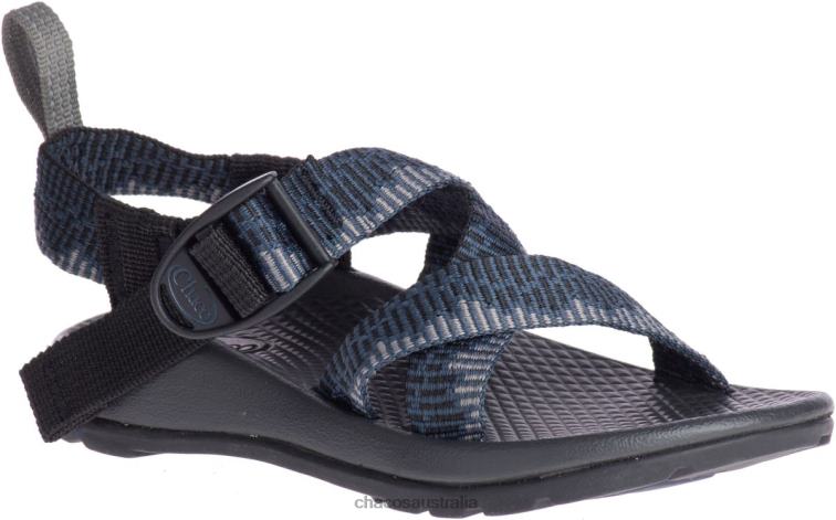 Chacos Amp Navy Little Kid\'s ZX/1 Ecotread Sandal Chaco HP26H232 Kids Amp Navy
