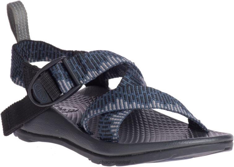 Chacos Amp Navy Little Kid\'s ZX/1 Ecotread Sandal Chaco HP26H232 Kids Amp Navy