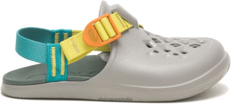 Chacos Gray Multi Little Kid's ZX/1 Ecotread Sandal Chaco HP26H243 Kids Gray Multi