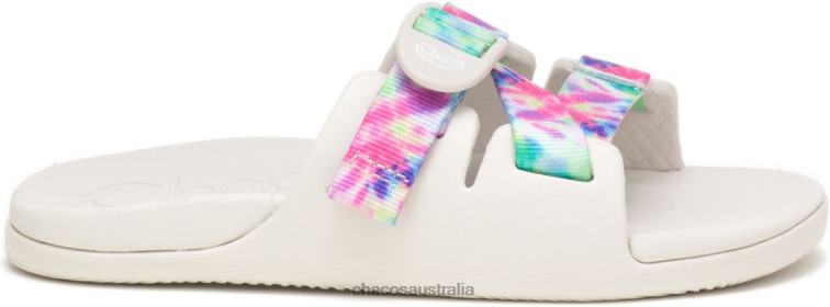 Chacos Light Tie Dye Big Kid's Chillos Slide Chaco HP26H217 Kids Light Tie Dye