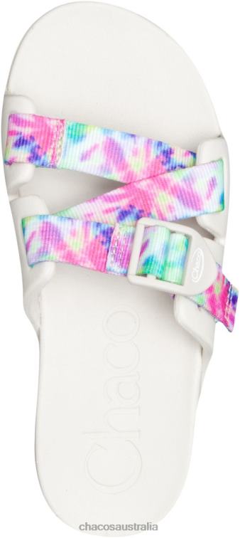 Chacos Light Tie Dye Big Kid\'s Chillos Slide Chaco HP26H217 Kids Light Tie Dye