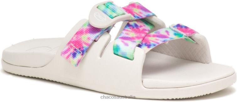 Chacos Light Tie Dye Big Kid\'s Chillos Slide Chaco HP26H217 Kids Light Tie Dye