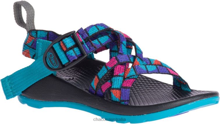 Chacos Little Kid\'s ZX/1 Ecotread Sandal Break Teal Chaco HP26H236 Kids Break Teal