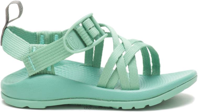 Chacos Little Kid's ZX/1 Ecotread Sandal Creme De Menthe Chaco HP26H244 Kids Creme De Menthe