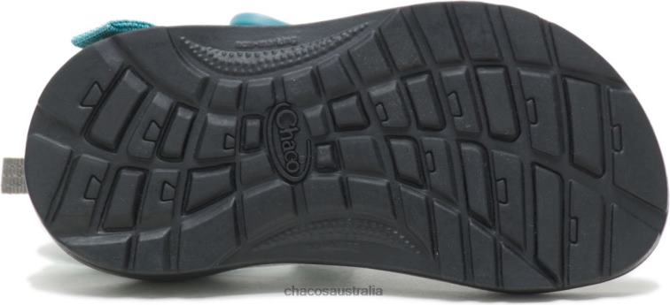 Clip Aqua Chacos Little Kid\'s Z/1 Ecotread Sandal Chaco HP26H222 Kids Clip Aqua