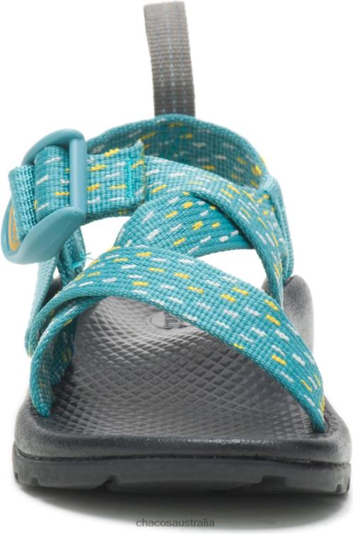 Clip Aqua Chacos Little Kid\'s Z/1 Ecotread Sandal Chaco HP26H222 Kids Clip Aqua