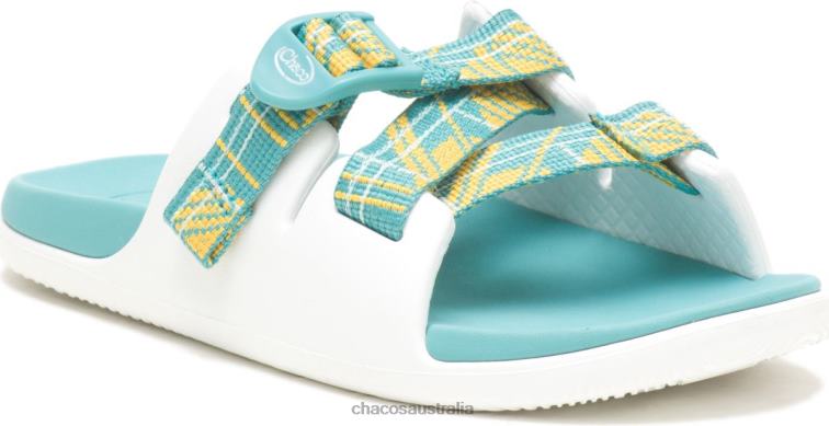 Court Porcelain Chacos Big Kid\'s Ramble Fluff Chaco HP26H223 Kids Court Porcelain