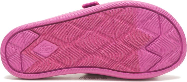Little Kid\'s Chillos Slide Sandal Outskirt Fuchsia Chacos Chaco HP26H247 Kids Outskirt Fuchsia