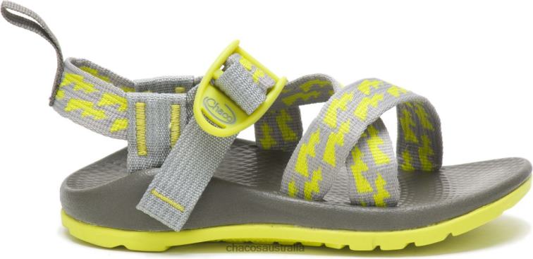 Little Kid's ZX/1 Ecotread Sandal Chacos Bolt Neon Chaco HP26H237 Kids Bolt Neon