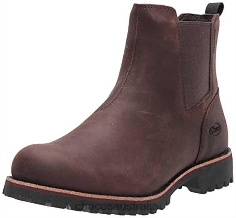 Dark Brown Chacos Men\'s Fields Chelsea Waterproof Boot Chaco HP26H373 Men Dark Brown