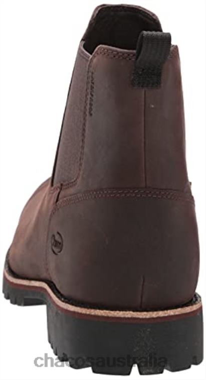 Dark Brown Chacos Men\'s Fields Chelsea Waterproof Boot Chaco HP26H373 Men Dark Brown