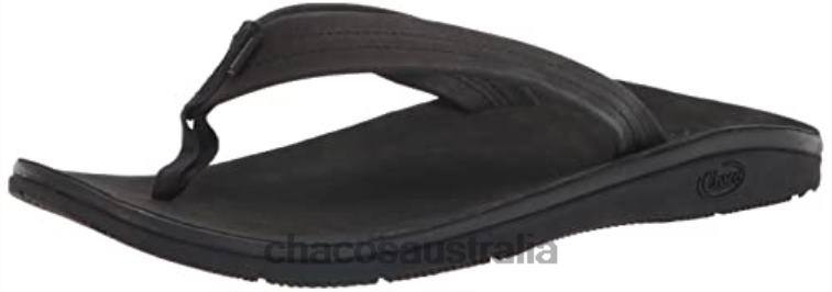 Men\'s Classic Leather Flip-Flop Black Chacos Chaco HP26H399 Men