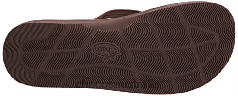 Men\'s Classic Leather Flip-Flop Dark Brown Chacos Chaco HP26H295 Men Dark Brown