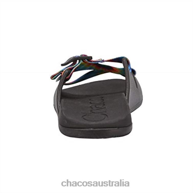 Chacos Dark Tie Dye Men\'s Chillos Slide Sandal Chaco HP26H392 Men