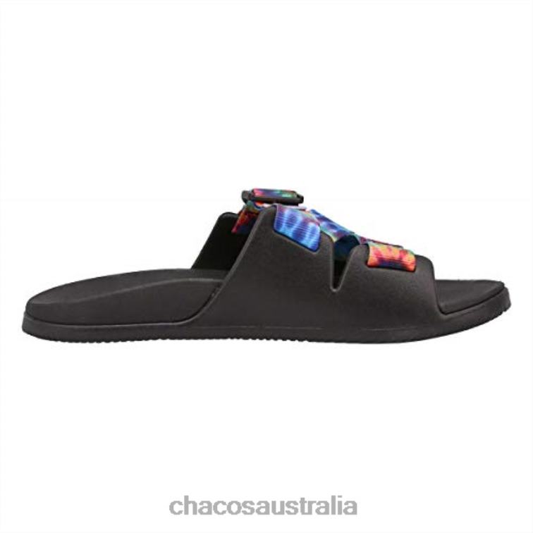 Chacos Dark Tie Dye Men\'s Chillos Slide Sandal Chaco HP26H392 Men