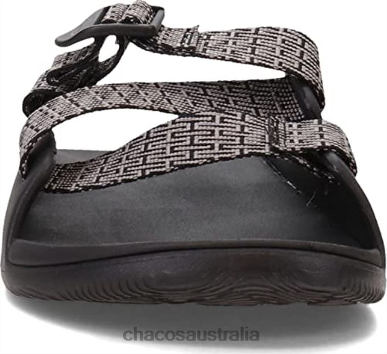 Chacos Fret Black Men\'s Chillos Slide Sandal Chaco HP26H291 Men Fret Black