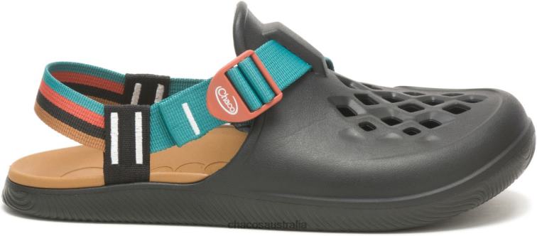 Men's Chillos Slide Chacos Retro Black Chaco HP26H144 Men Retro Black