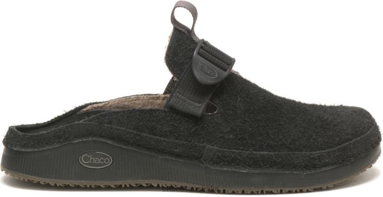 Black Chacos Men's Paonia Clog Chaco HP26H159 Men Black