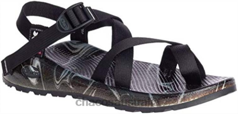 Ascend Black Print Chacos Men\'s Z2 Cloud Chaco HP26H459 Men