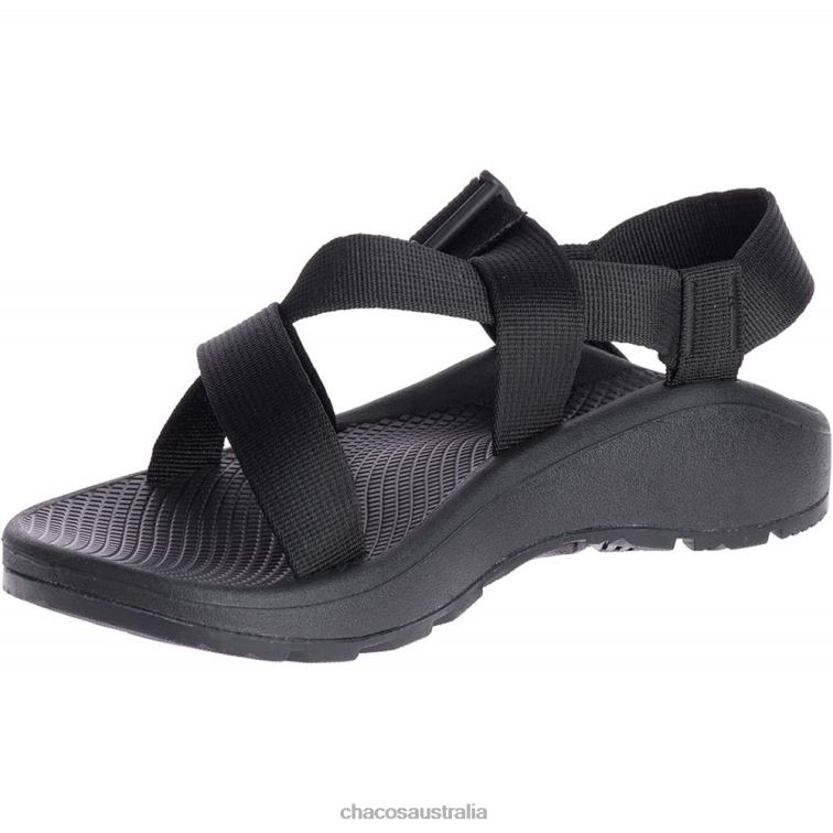 Men's Mega Z Cloud Sport Sandal Chacos Solid Black Chaco HP26H288 Men Solid Black