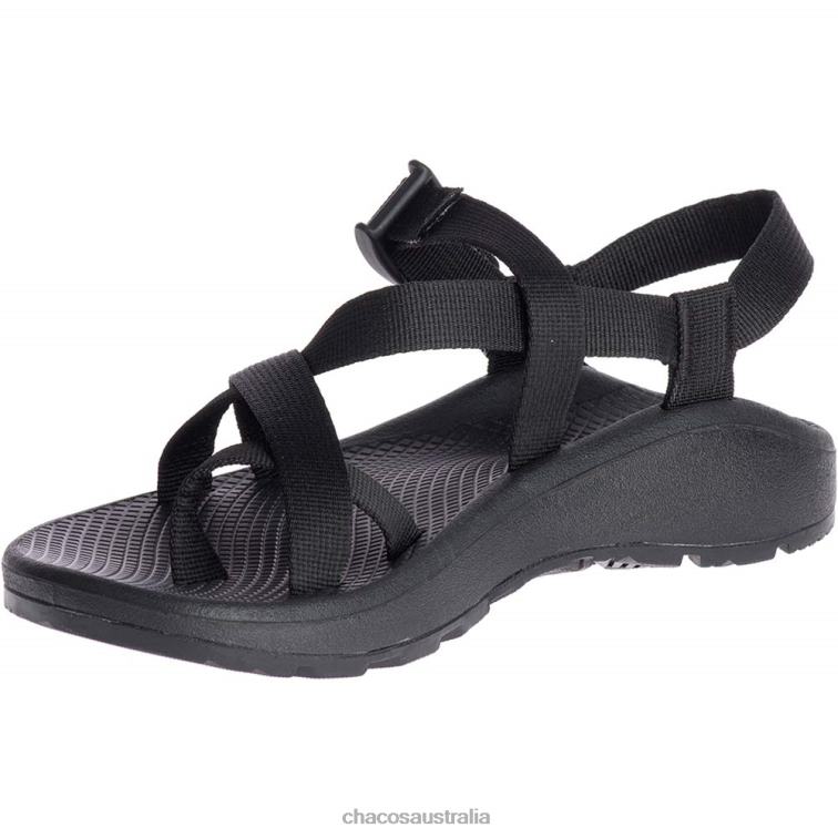 Solid Black Deep Chacos Men's Mega Cloudmega Z/Wolke Sandal Chaco HP26H319 Men Solid Black Deep