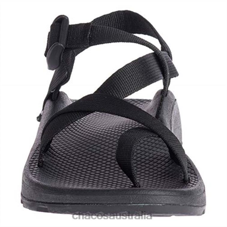 Solid Black Deep Chacos Men\'s Mega Cloudmega Z/Wolke Sandal Chaco HP26H319 Men Solid Black Deep