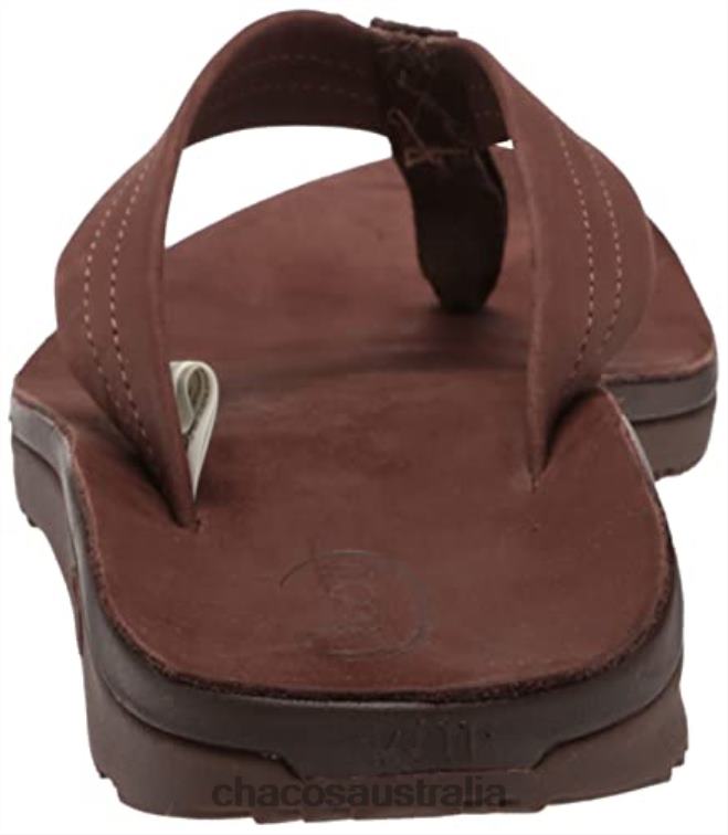 Women\'s Classic Leather Flip-Flop Dark Brown Chacos Chaco HP26H393 Women