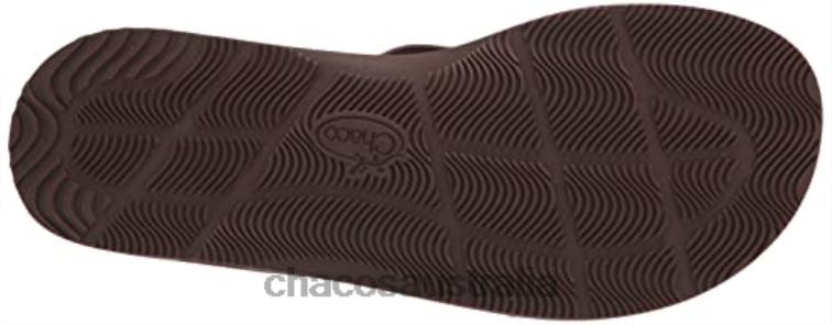 Women\'s Classic Leather Flip-Flop Dark Brown Chacos Chaco HP26H393 Women