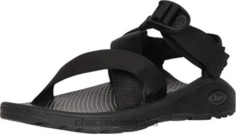 Chacos Solid Black Women\'s Mega Z Cloud Sandal Chaco HP26H313 Women Solid Black